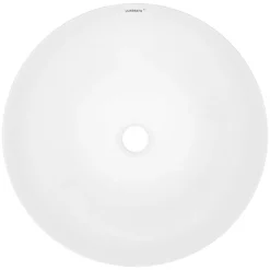 Waschbecken Rund ohne Überlauf Ø 40x13,5 cm Weiß aus Keramik-ECD Germany Clearance