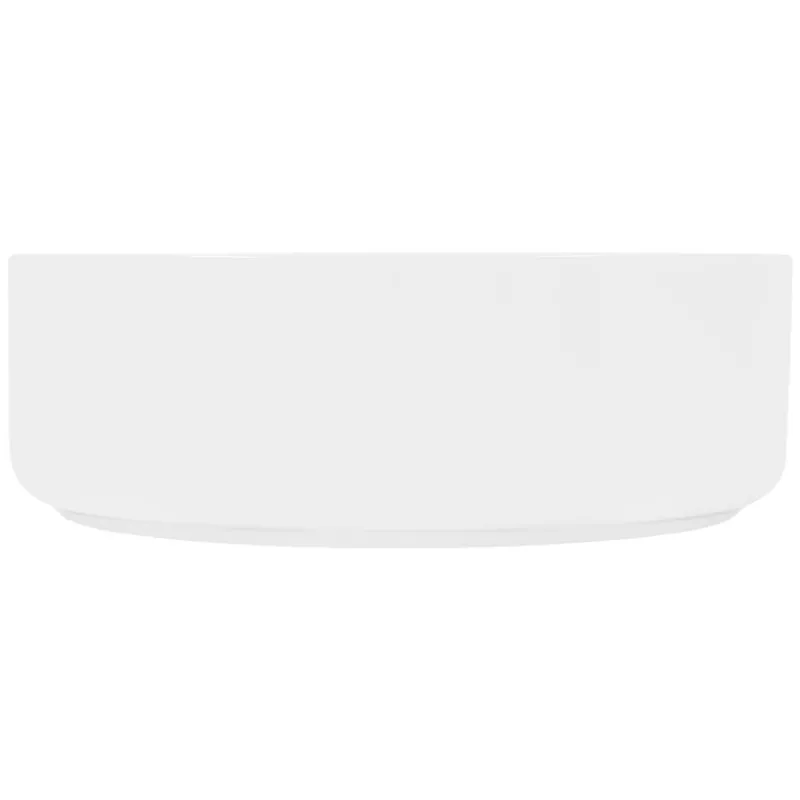 Waschbecken Rund ohne Überlauf Ø 35,5x12 cm Weiß aus Keramik-ECD Germany Clearance