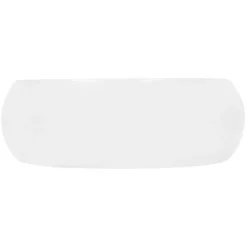 Waschbecken Rund ohne Überlauf Ø 40x35 cm Weiß aus Keramik-ECD Germany Clearance