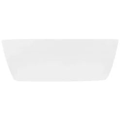 Waschbecken Rund ohne Überlauf Ø 40,5x14 cm Weiß aus Keramik LuxeBath-ECD Germany Hot