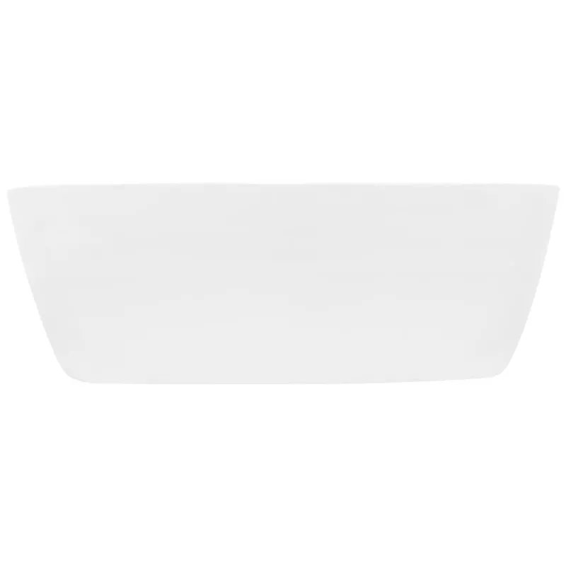 Waschbecken Rund ohne Überlauf Ø 40,5x14 cm Weiß aus Keramik LuxeBath-ECD Germany Hot