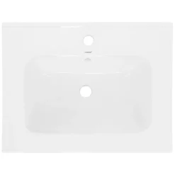 Waschbecken 61x16,5x46 cm Weiß aus Keramik ML-Design-ECD Germany Clearance