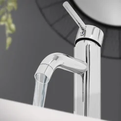 Waschtischarmatur fürs Badezimmer 150x54x175 mm Chrom aus Messing von LuxeBath-ECD Germany Hot