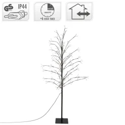 Weihnachtsdeko LED Baum mit 360 warmweißen LEDs IP44 150 cm-ECD Germany Hot