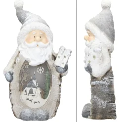 Weihnachtsmann mit LED Beleuchtung 52 cm aus Polyresin-ECD Germany Best