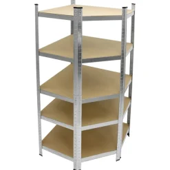 Werkstattregal 180x70x40 cm Silber aus MDF und Metall belastbar bis 750 kg-ECD Germany Clearance