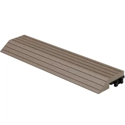 WPC Abschlussleiste 30x2x7,5 cm für WPC Bodenfliese gerade Dunkelbraun ML-Design-ECD Germany Hot