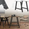 2x Tischbeine A-Form 70x72 cm Anthrazit aus pulverbeschichtetem Stahl Tischgestell für Esstisch und Schreibtisch-ECD Germany Sale