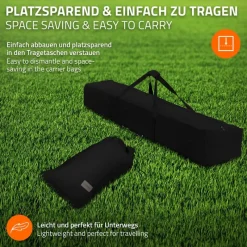 XXL Hängematte mit Stahlgestell bis 250 kg Schwarz inkl. Tragetasche ML-Design-ECD Germany Online