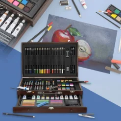Zeichenset für Kinder mit Malkoffer aus Holz-ECD Germany Clearance