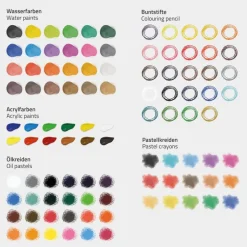 Zeichenset für Kinder mit Malkoffer aus Holz-ECD Germany Clearance