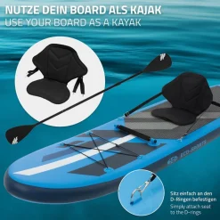 Zubehör Set Kajak Sitz und 2 in 1 Paddel für Stand Up Paddle SUP Board-ECD Germany Discount