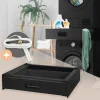 Zwischenbaurahmen für Waschmaschine Verbindungsrahmen mit Schublade 60,5x54 cm in Schwarz ML-Design-ECD Germany Sale